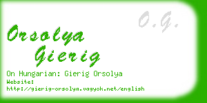 orsolya gierig business card